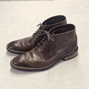 Cole Haan Canton Mens 9M Dark Brown Leather Chukka Boots C11858 Lace Up Ankle